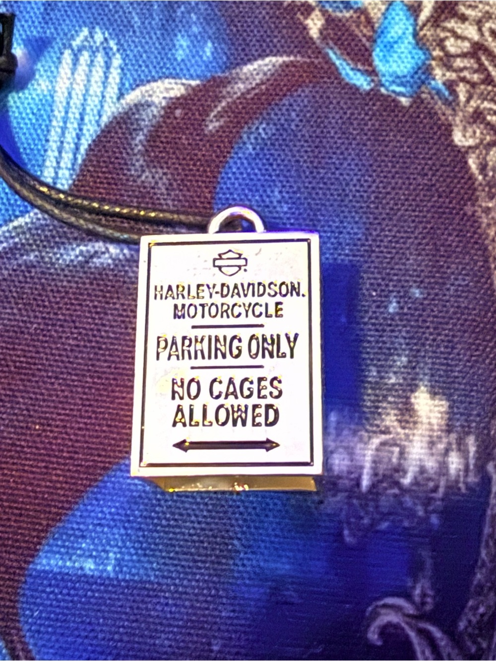 Harley-Davidson White and Silver Parking Only Gremlins Bell